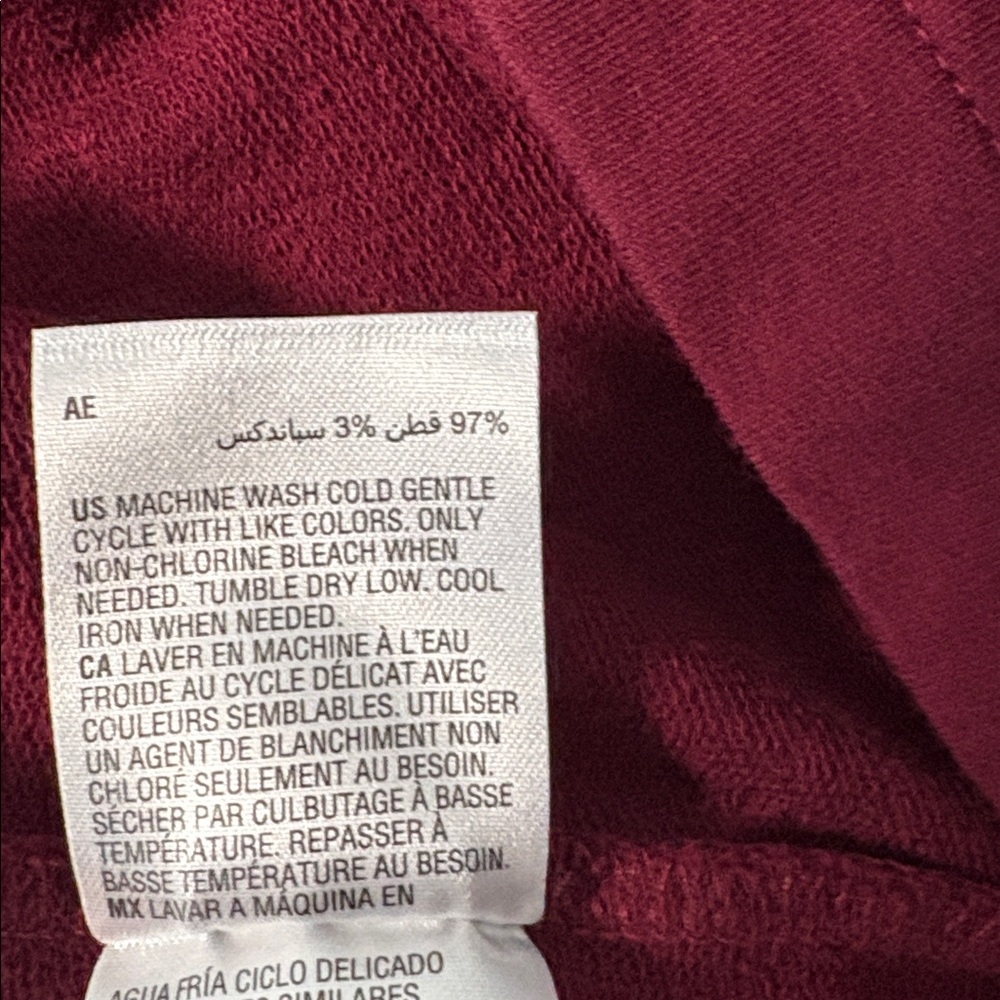 Women’s Karen Scott Sport Maroon Zip-Up Hoodie 0X - Picture 9 of 9